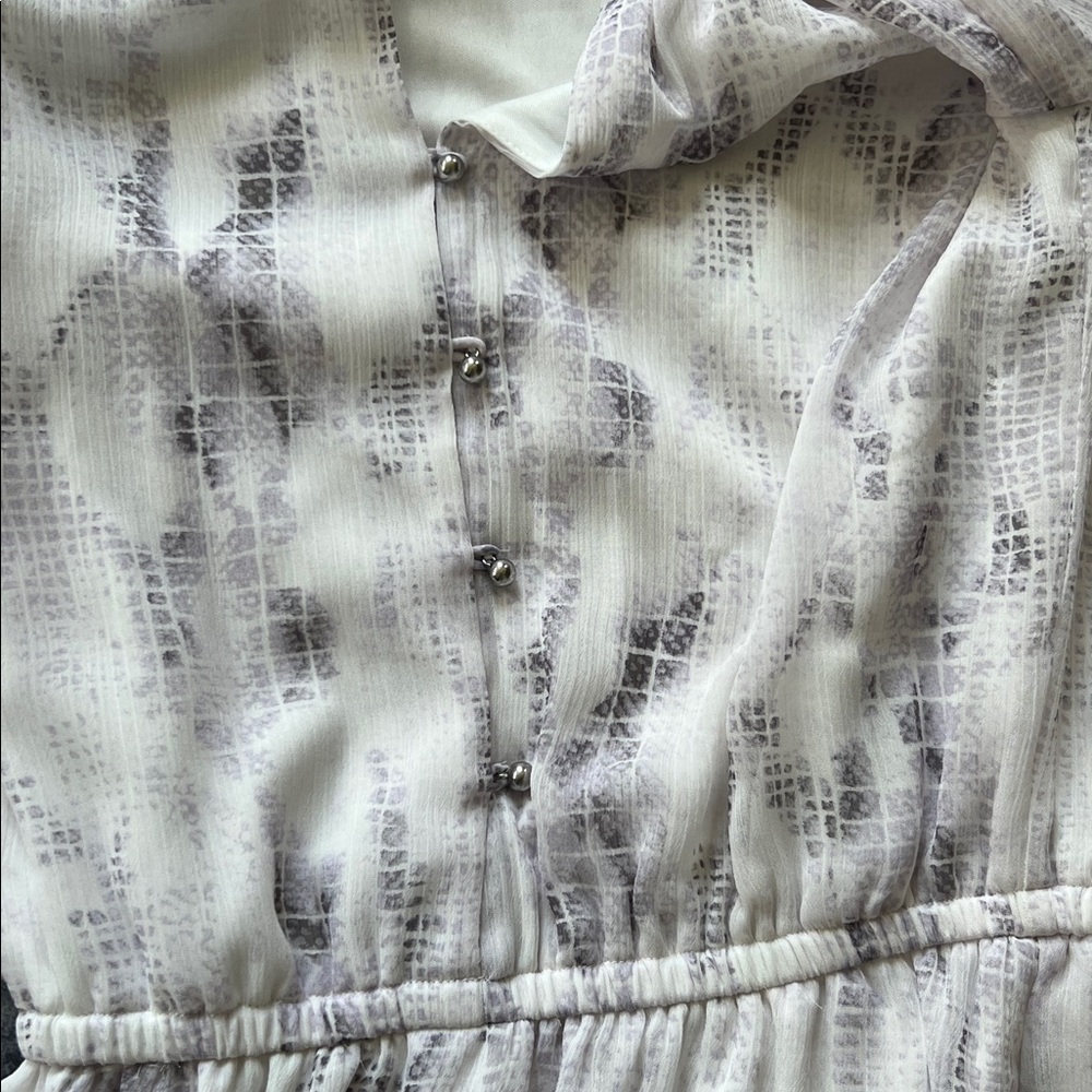 White House Black Market Snake Print Blouson Dress - Picture 11 of 12